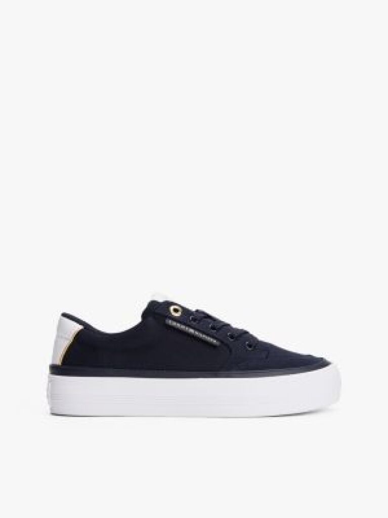 Blue Contrast Trim Trainers  Women