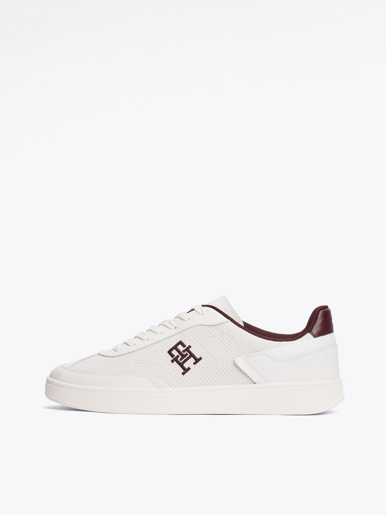 White TH Monogram Colour-Blocked Trainers  Women