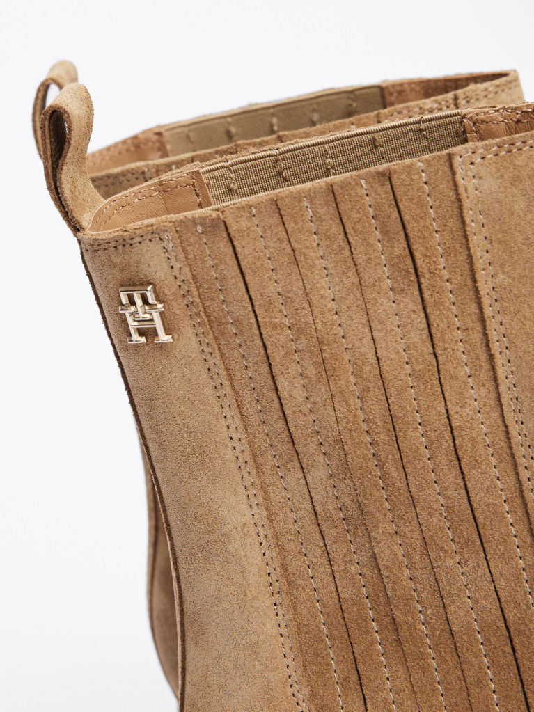 Brown Suede Cowboy Chelsea Boots  Women
