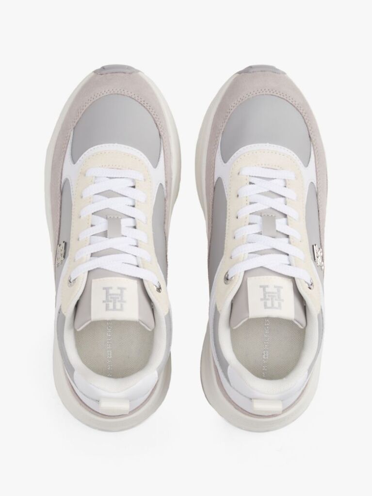 Grey TH Monogram Chunky Trainers  Women