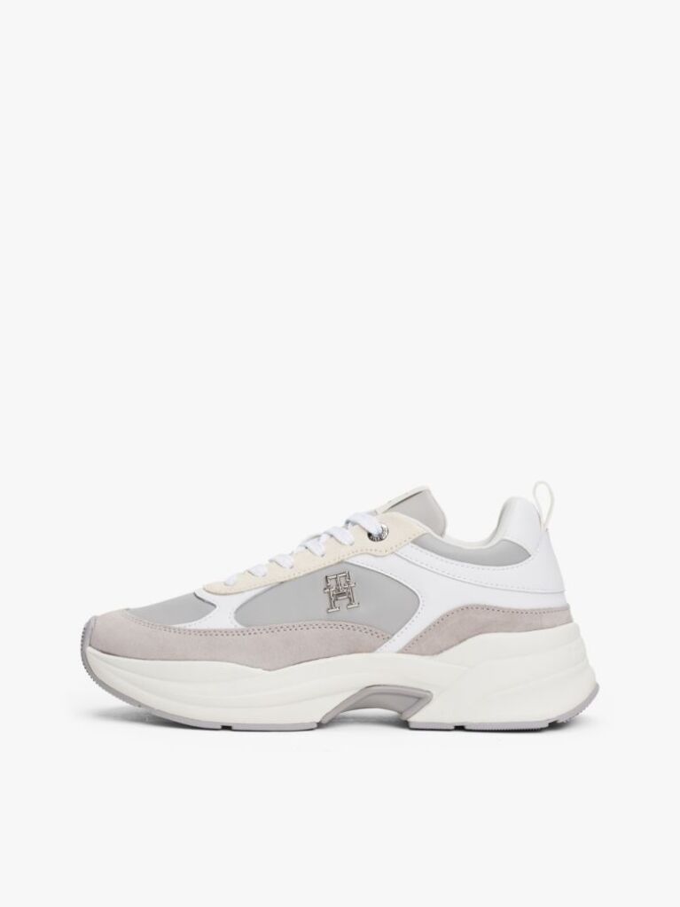 Grey TH Monogram Chunky Trainers  Women