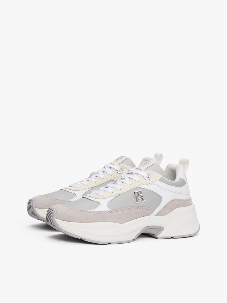 Grey TH Monogram Chunky Trainers  Women