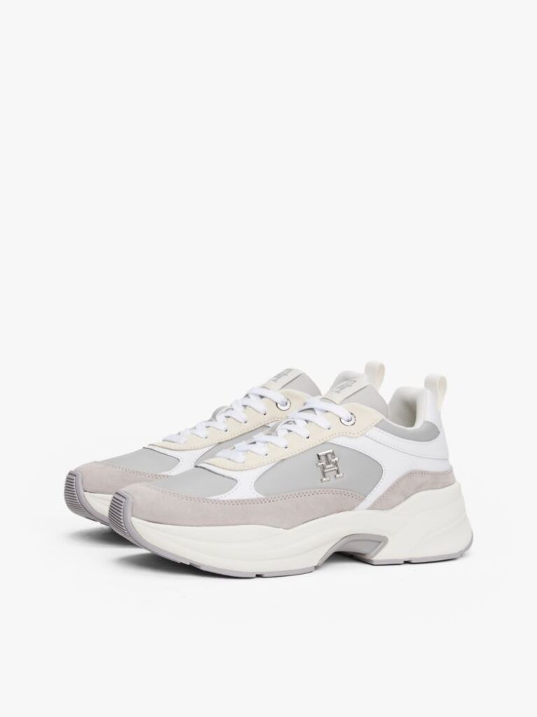 Grey TH Monogram Chunky Trainers  Women