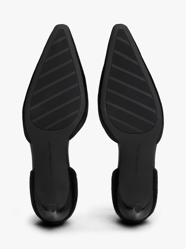 Black T-Bar Ankle Strap Stiletto Heels  Women