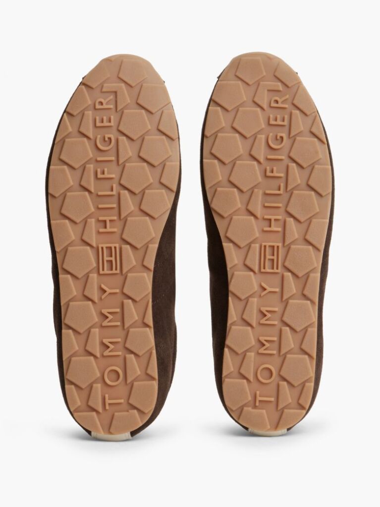 Brown Suede TH Monogram Low Profile Trainers  Women