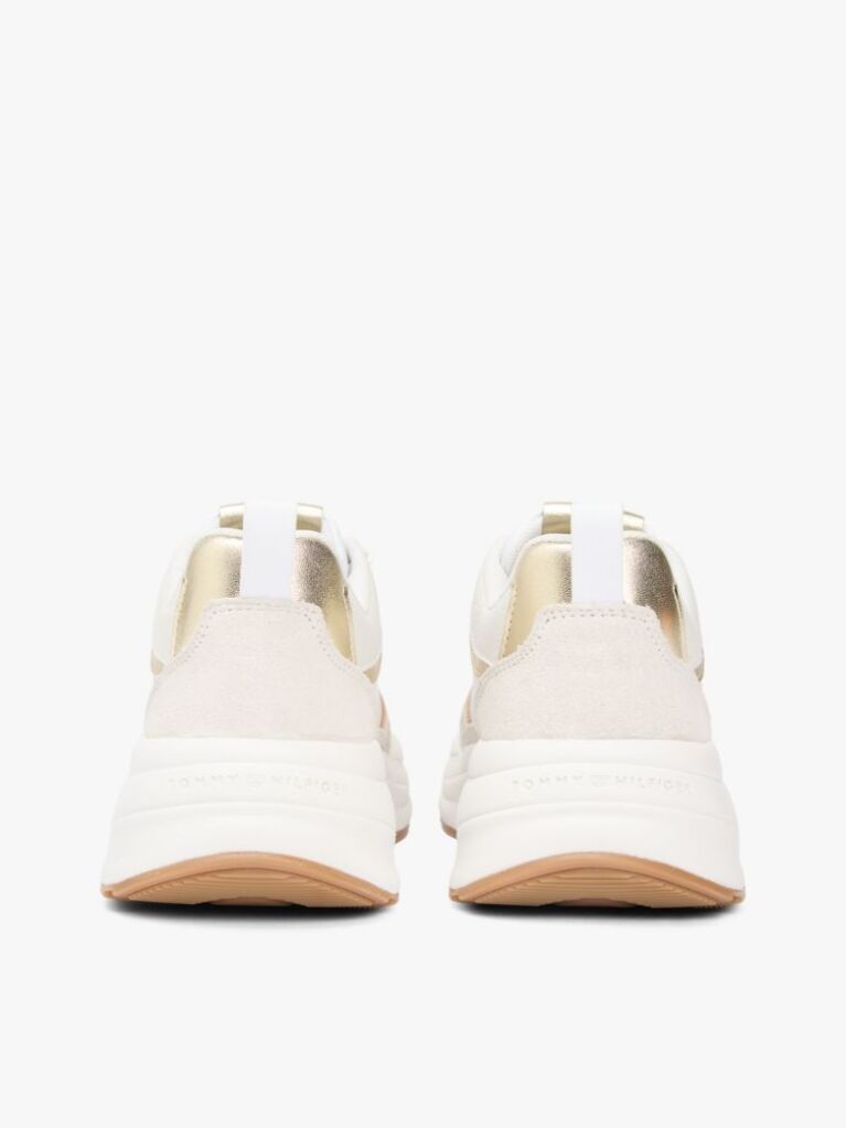 Multi Metallic Leather Chunky Trainers  Women