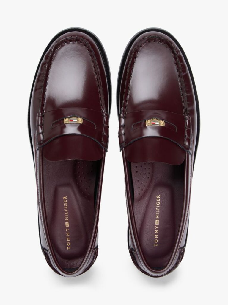 Red Patent Leather Cushioned Loafers  Women