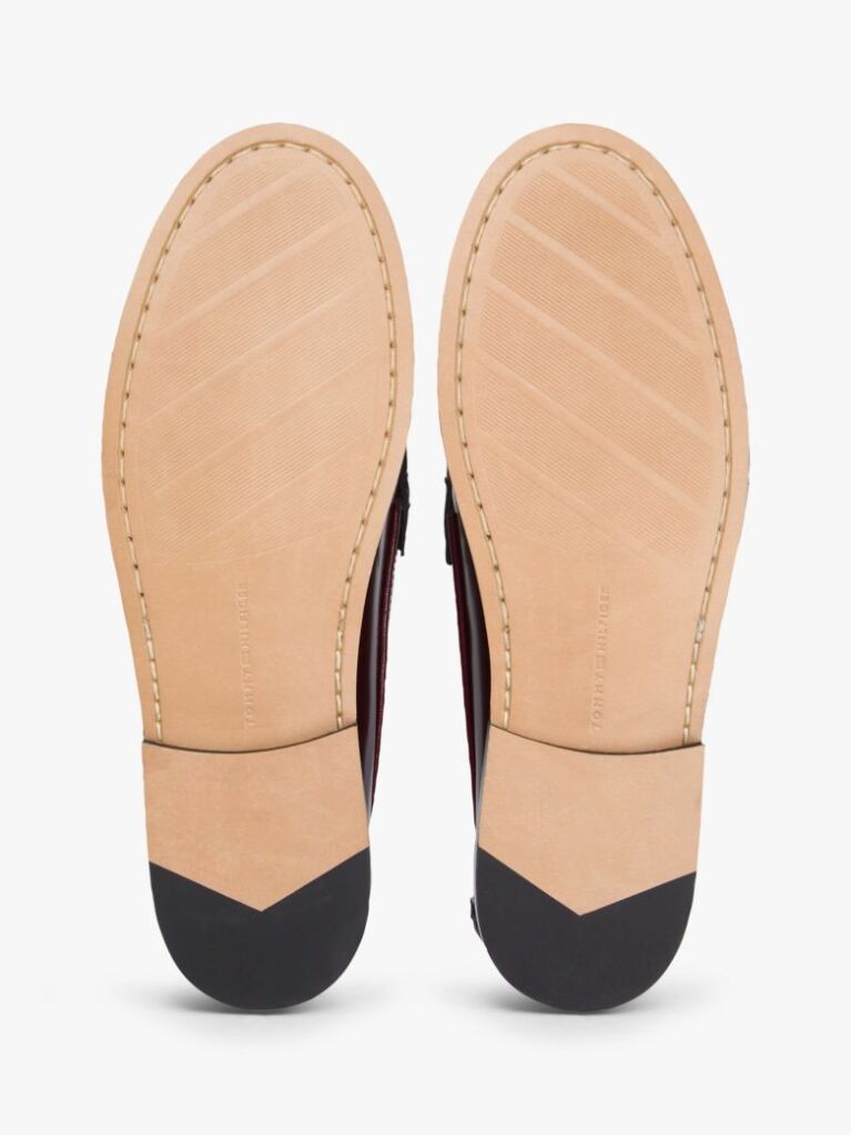 Red Patent Leather Cushioned Loafers  Women