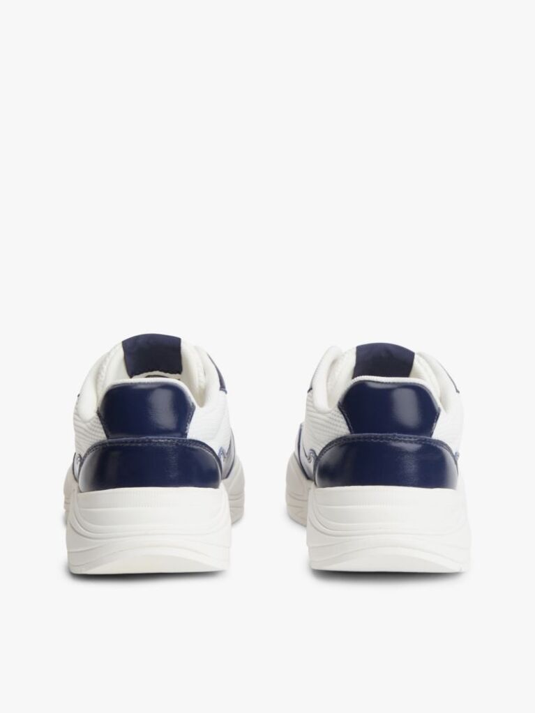 Multi TH Monogram Mixed Texture Leather Trainers  Women