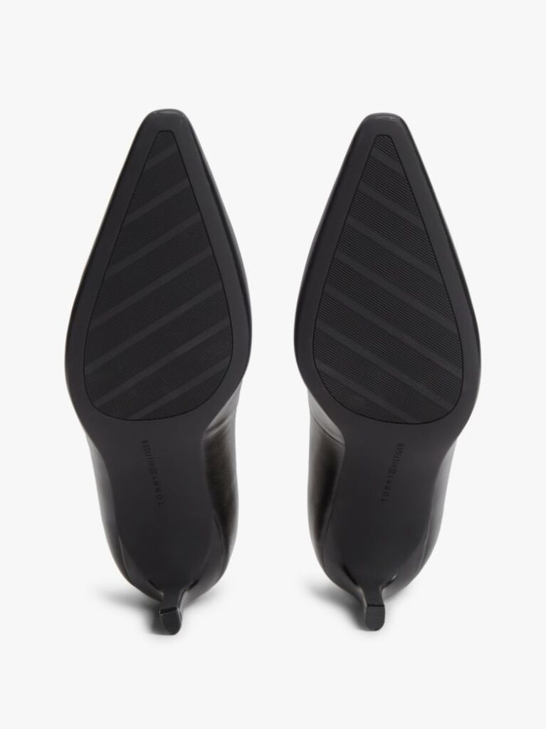 Black TH Monogram Leather High Heels  Women