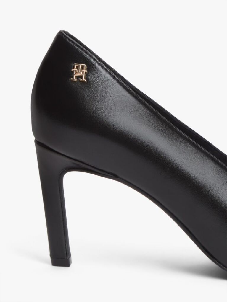 Black TH Monogram Leather High Heels  Women