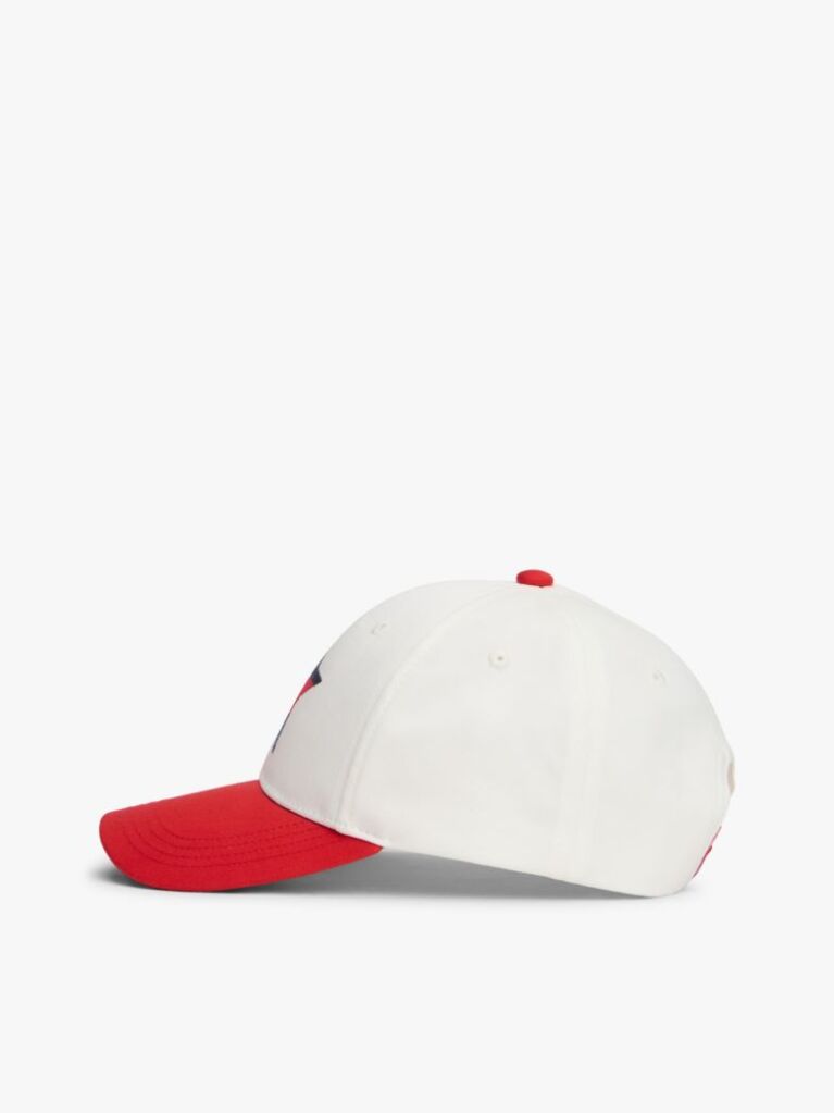 Red Kids' Star Flag Colour-Blocked Baseball Cap  Kids Unisex