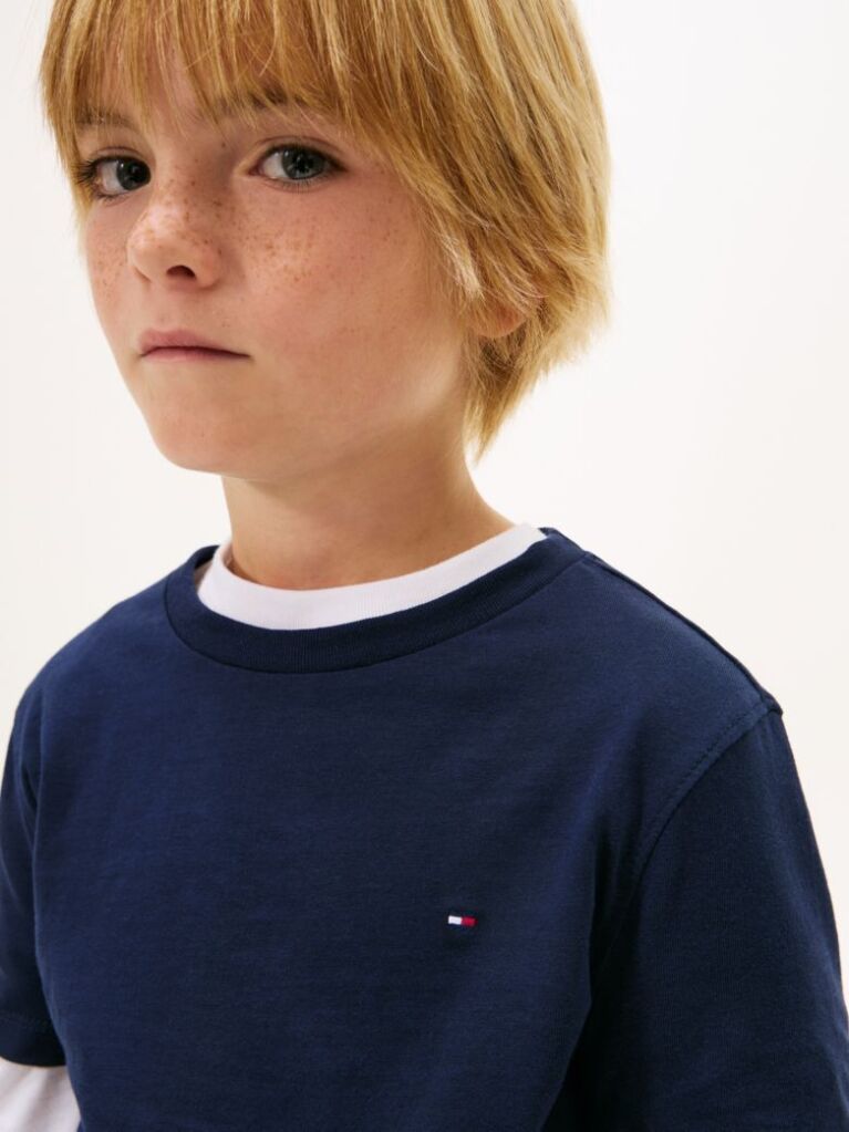 Blue ESSENTIAL ORGANIC COTTON T-SHIRT  Boys