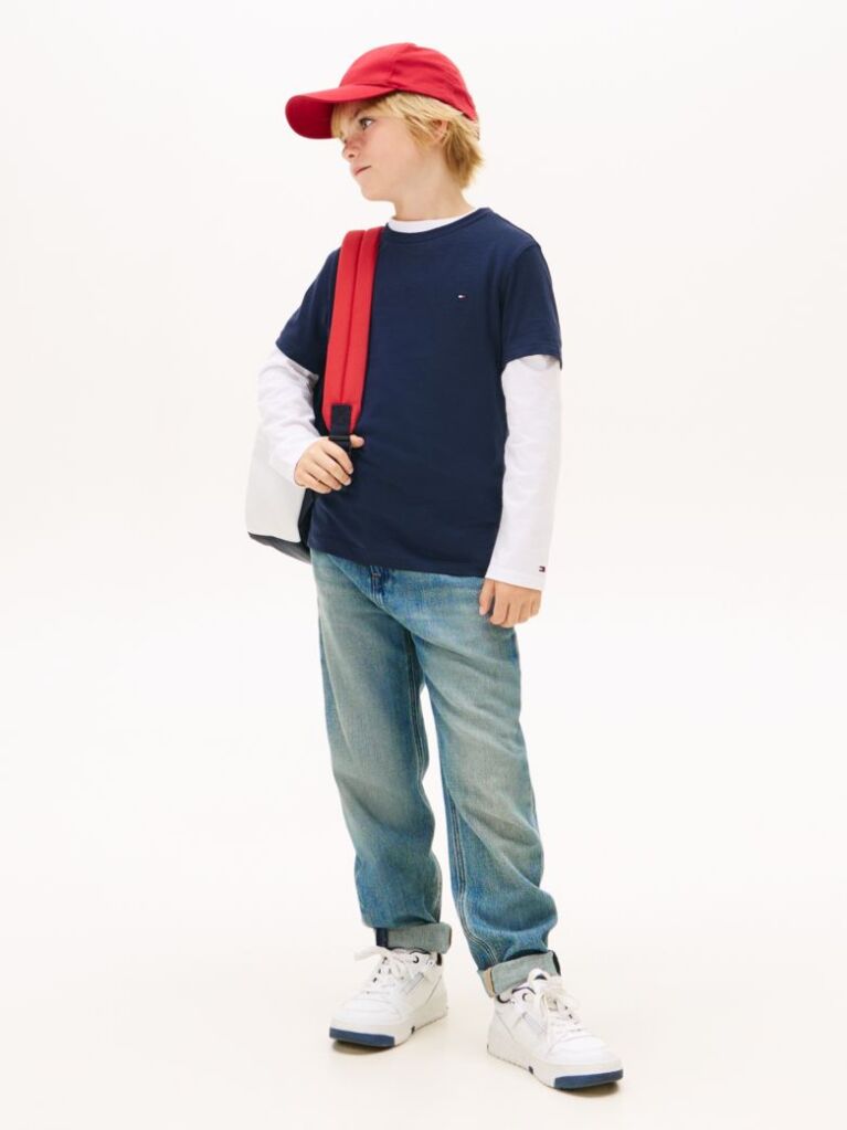 Blue ESSENTIAL ORGANIC COTTON T-SHIRT  Boys