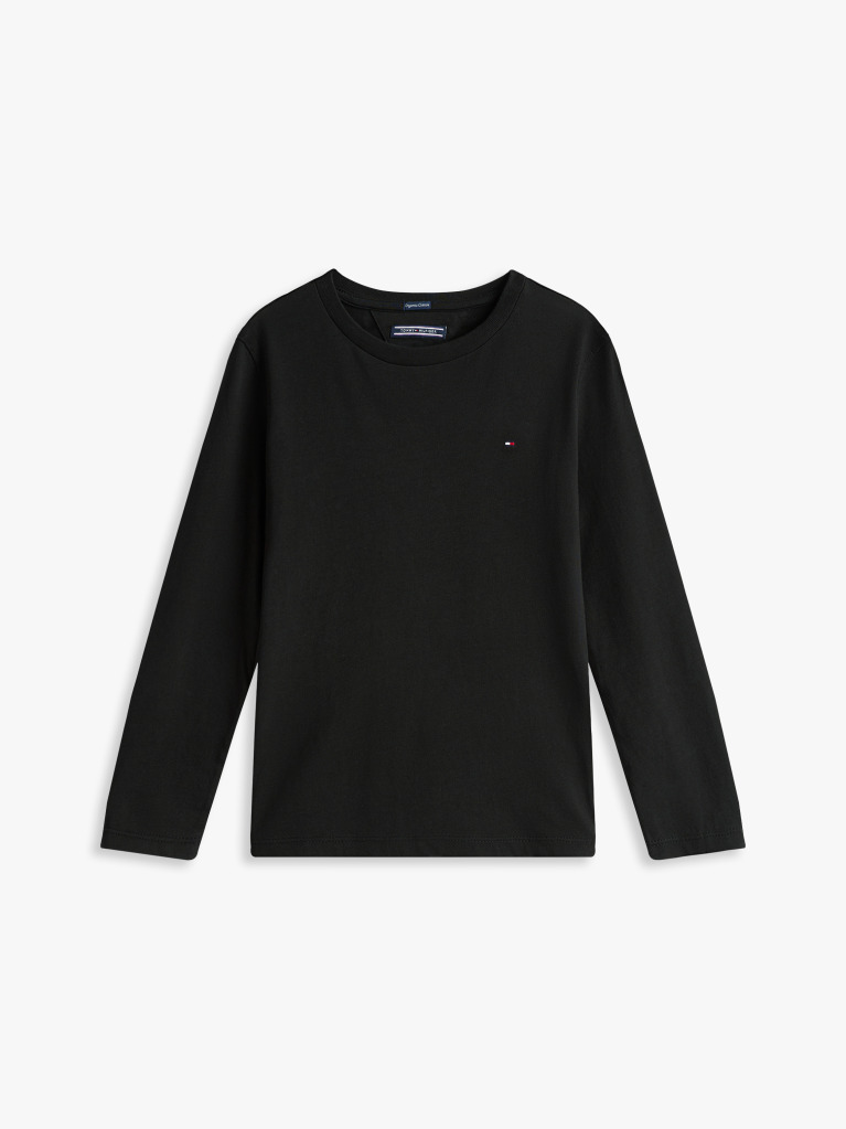 Black LONG-SLEEVE ORGANIC COTTON T-SHIRT  Boys