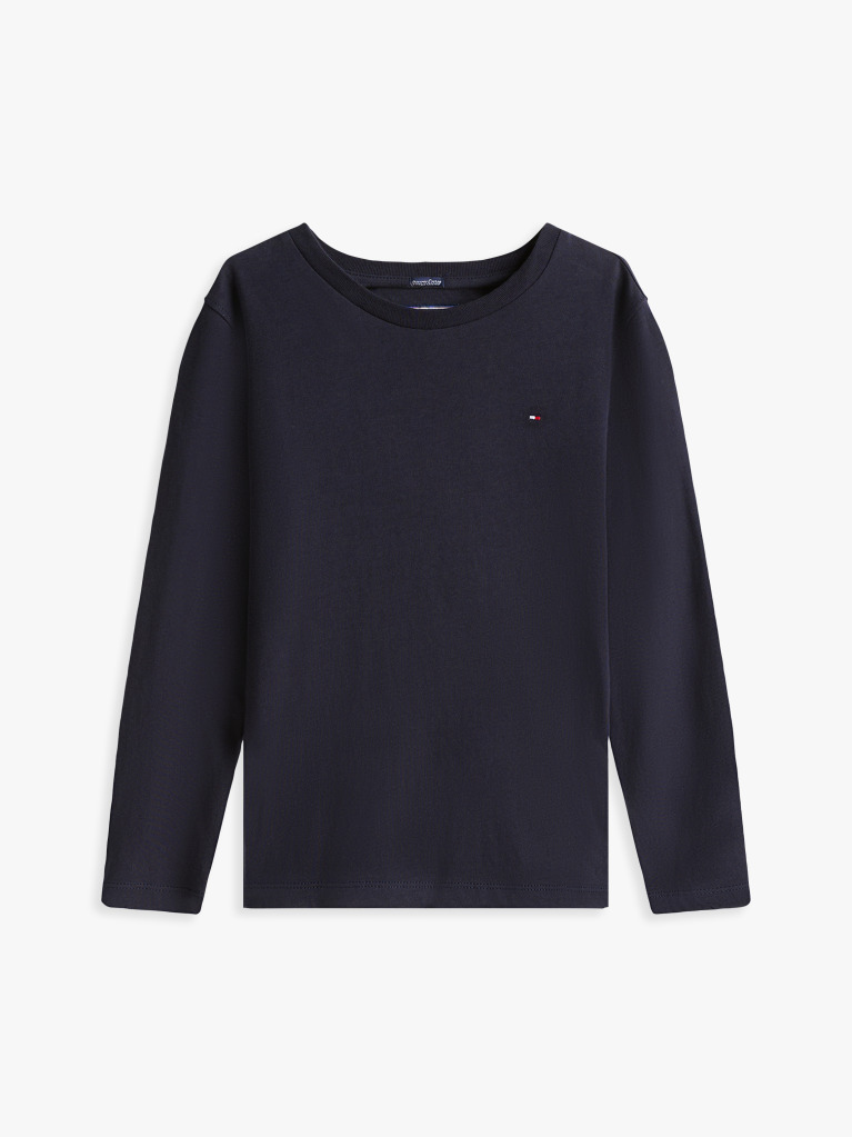 Blue LONG-SLEEVE ORGANIC COTTON T-SHIRT  Boys