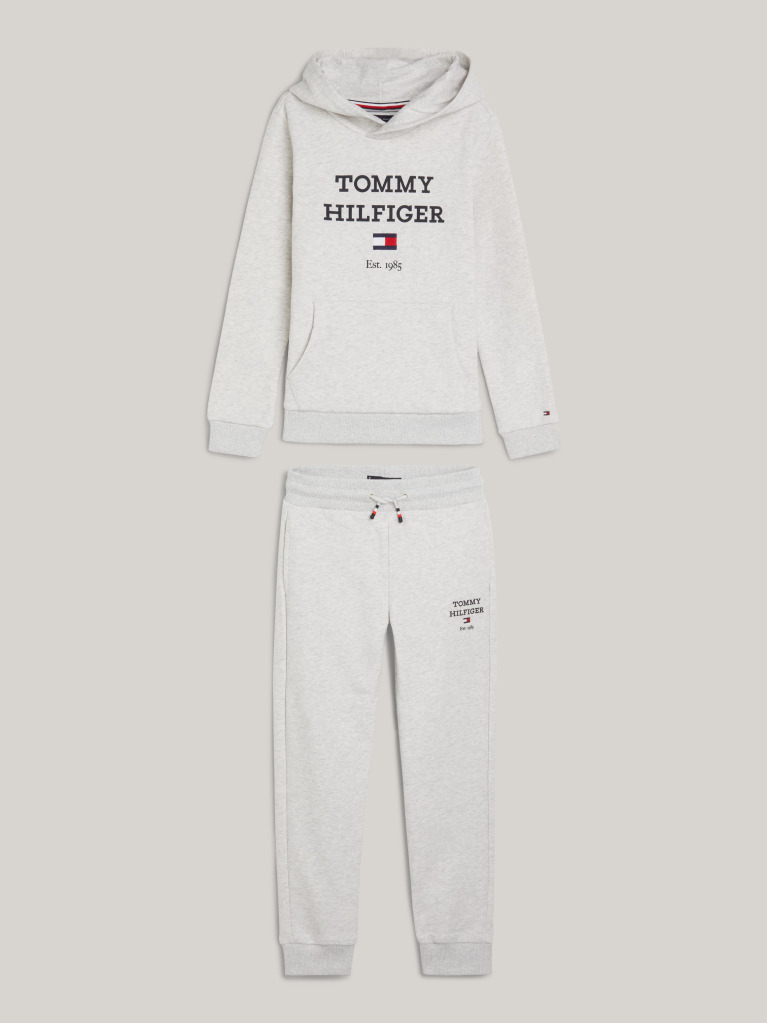 Grey Logo Hoody And Joggers Set  Boys