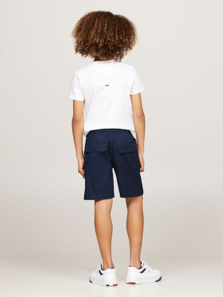 Blue Belted Chino Shorts  Boys