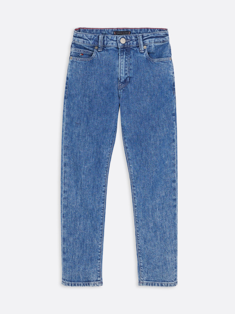 Blue Faded Straight Leg Jeans  Boys