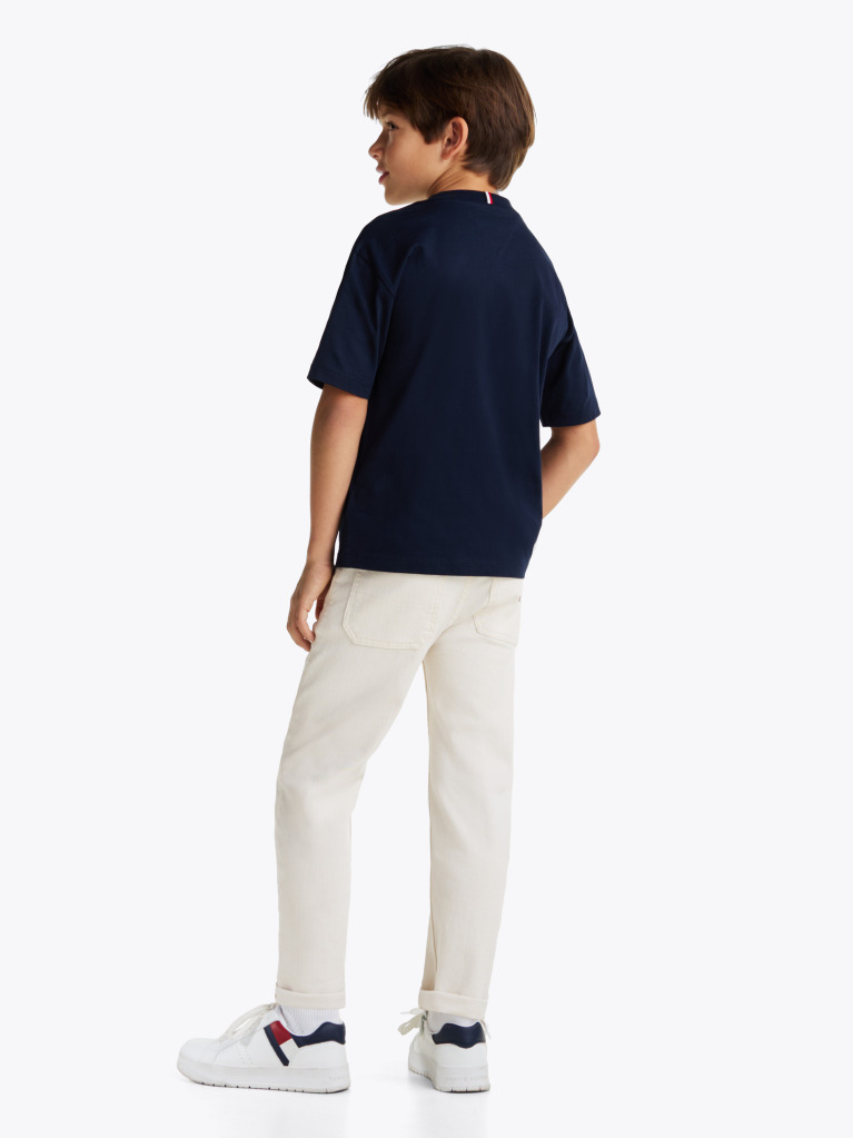 Blue Flag Slogan T-Shirt  Boys