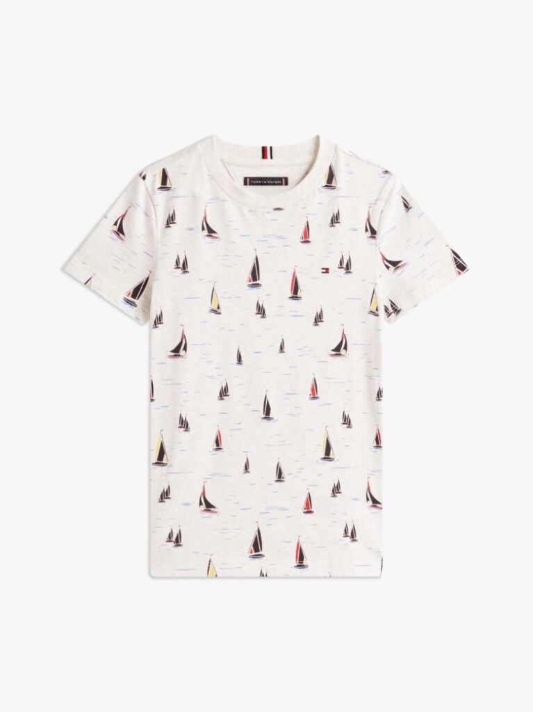 Multi Print Crew Neck T-Shirt  Boys