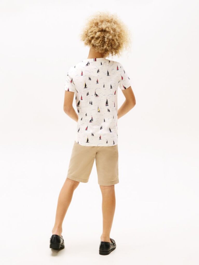 Multi Print Crew Neck T-Shirt  Boys