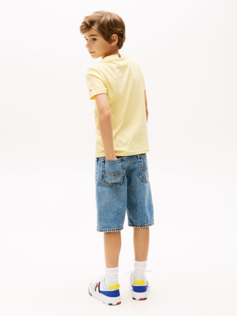 Yellow Logo Crew Neck T-Shirt  Boys