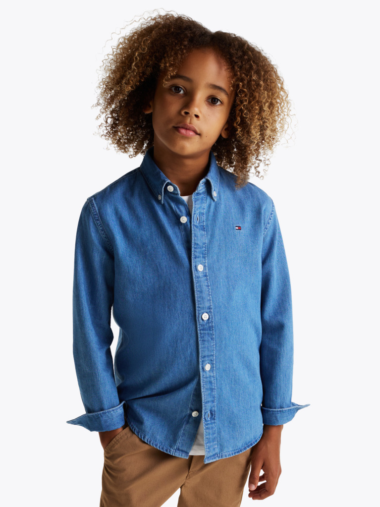 Denim Chambray Denim Shirt  Boys