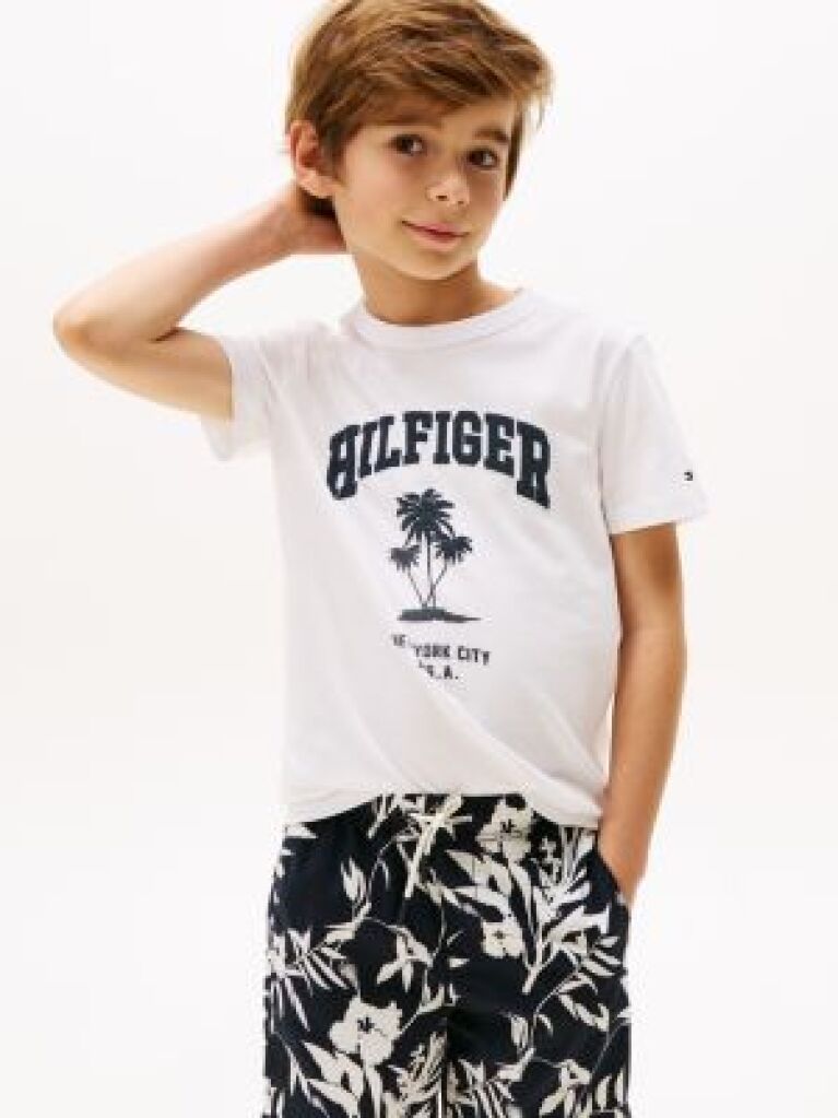 White Palm Logo T-Shirt  Boys