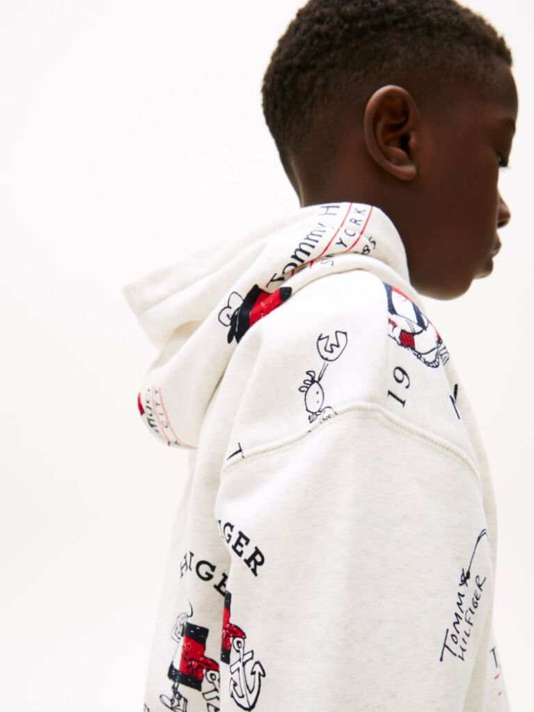 White Flag Character Hoody  Boys