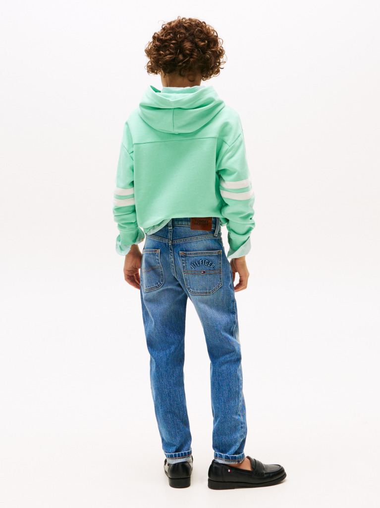 Blue Modern Straight Vintage Denim  Boys