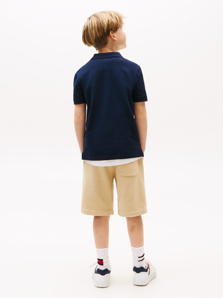 Blue Signature Logo Regular Fit Polo Shirt  Boys