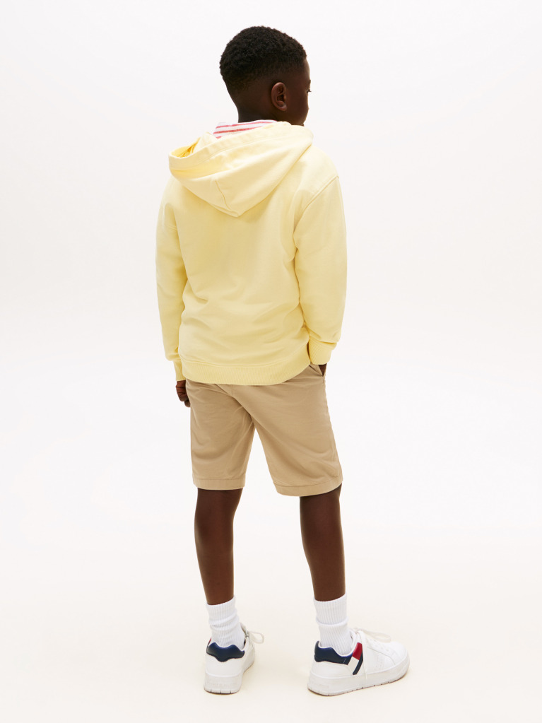 Yellow Tonal Flag Embroidery Zip-Thru Hoody  Boys