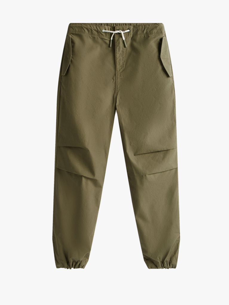 Green Relaxed Parachute Trousers  Boys
