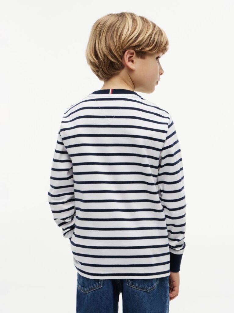 Multi Essential Stripe Relaxed Long Sleeve T-Shirt  Boys