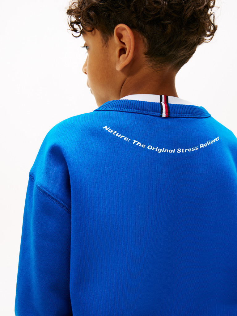 Blue Sweatshirt With Patch  Boys