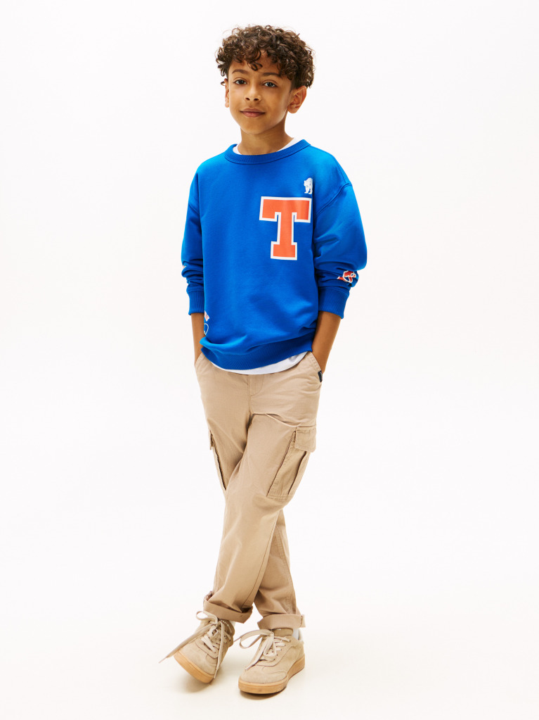 Blue Sweatshirt With Patch  Boys