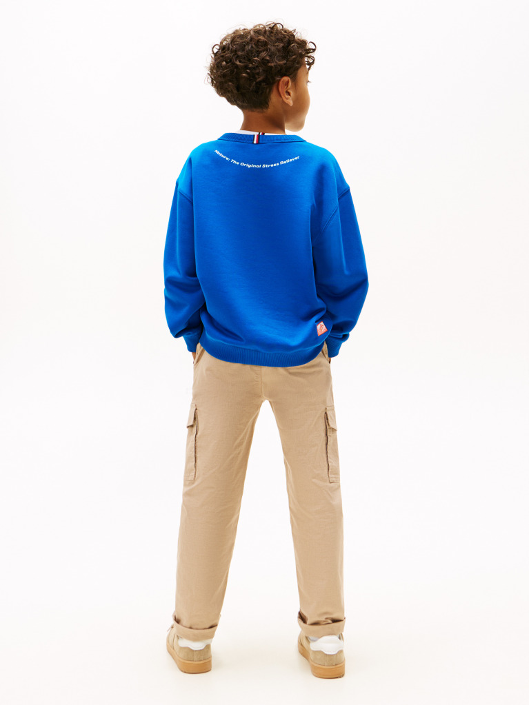 Blue Sweatshirt With Patch  Boys