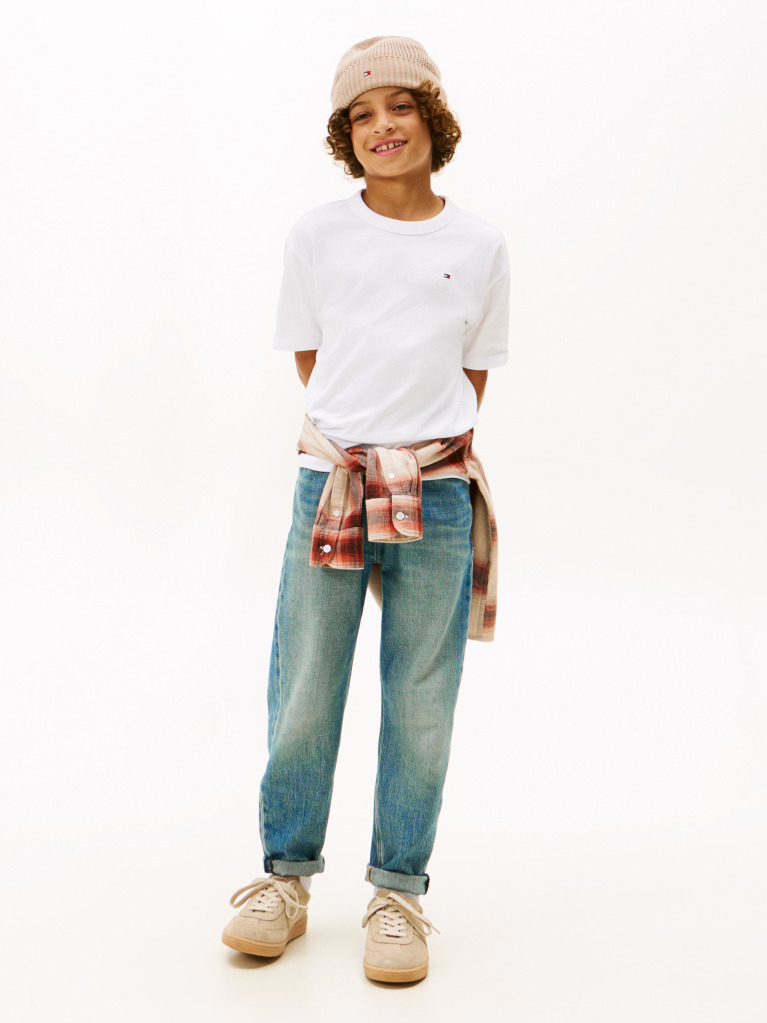 White Back Graphic Crew Neck T-Shirt  Boys