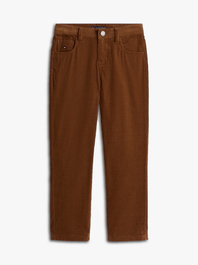 Brown Skater Fit Corduroy Trousers  Boys