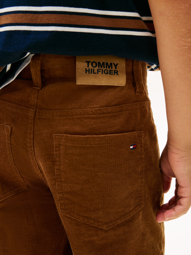 Brown Skater Fit Corduroy Trousers  Boys