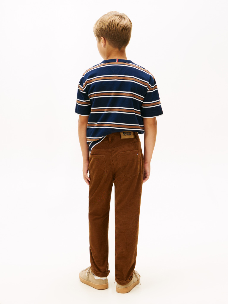 Brown Skater Fit Corduroy Trousers  Boys