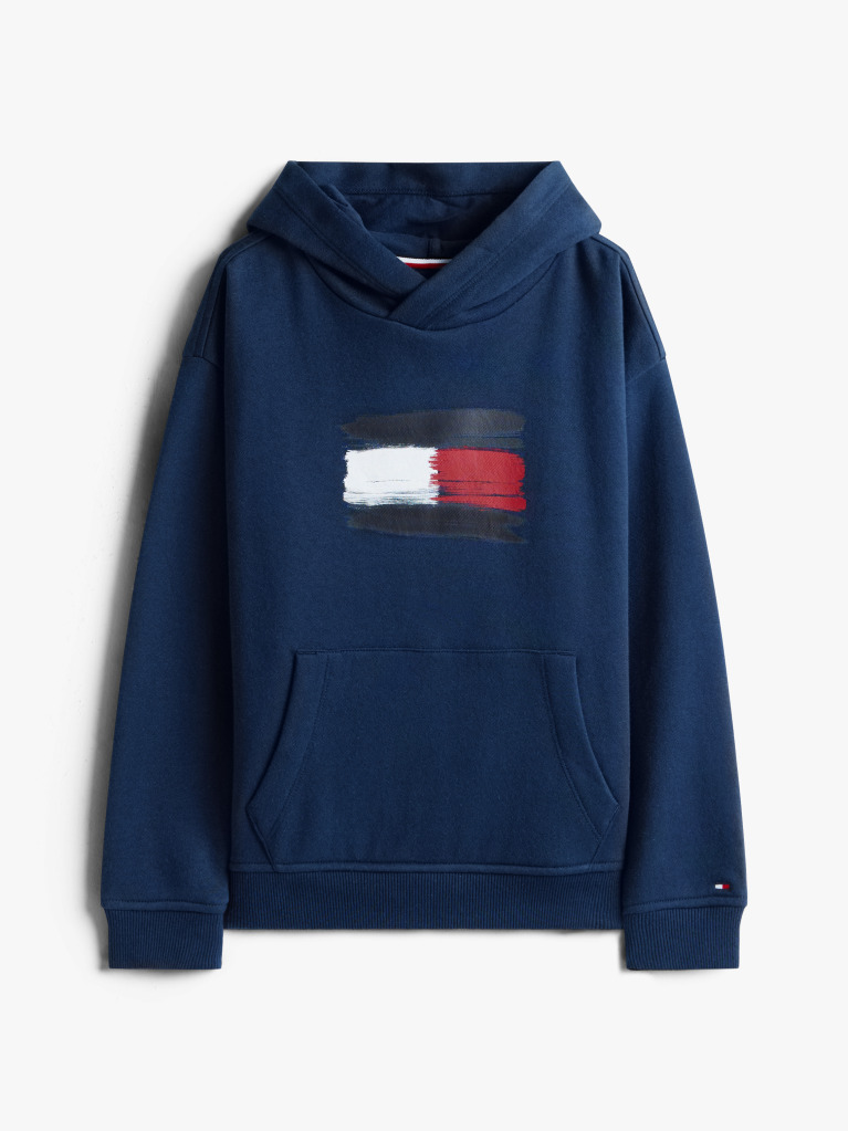 Blue Hilfiger Flag Hoody  Boys