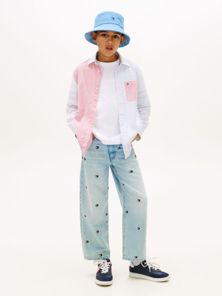 Multi Ithaca Stripe Oxford Shirt  Boys