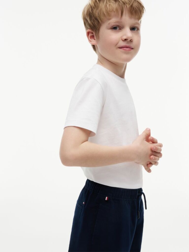 Blue Essential Loose Twill Trousers  Boys