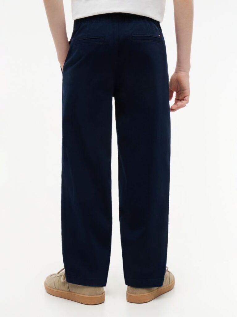Blue Essential Loose Twill Trousers  Boys
