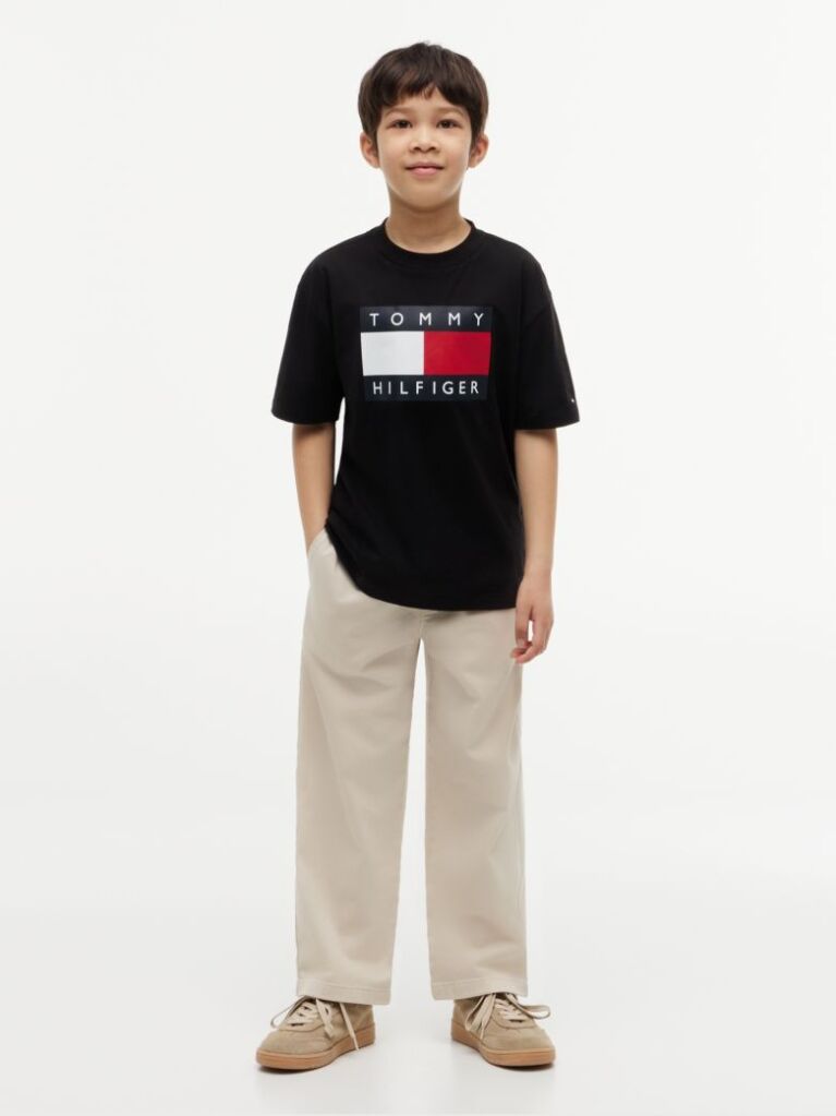 Black Heritage Flag Print Jersey T-Shirt  Boys
