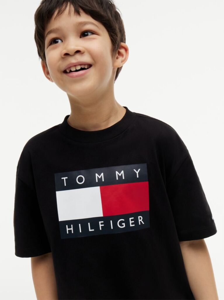 Black Heritage Flag Print Jersey T-Shirt  Boys