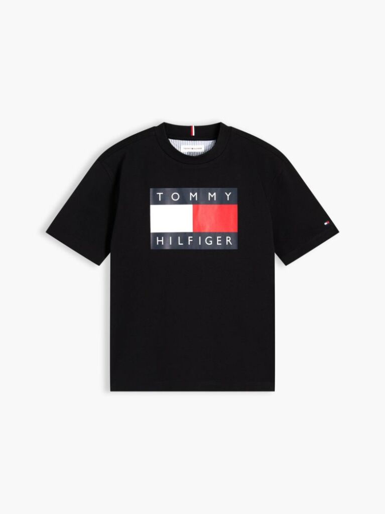 Black Heritage Flag Print Jersey T-Shirt  Boys