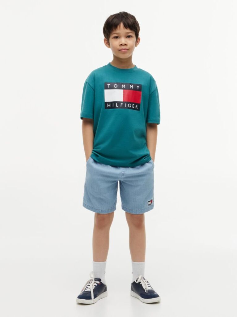 Blue Heritage Flag Print Jersey T-Shirt  Boys
